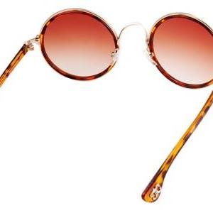 Brown Rounded Sunglasses Featuring ..
