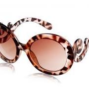 Kadishu 1082 Women's UV Protection Sunglasses (Brown & Black)