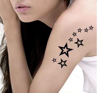 4 Pieces Cutout Little Stars Tattoo Stickers On Luulla